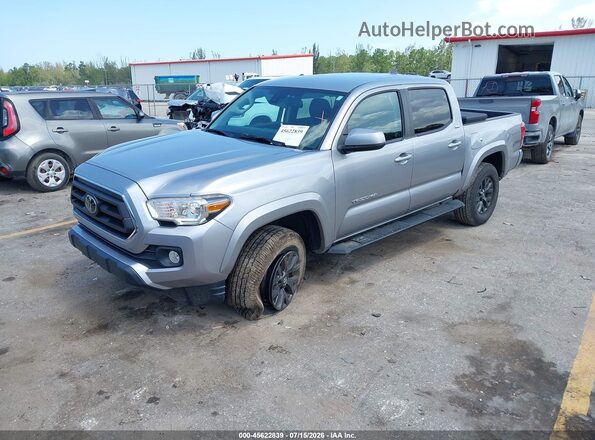 3TYCZ5AN2LT003501 2020 TOYOTA TACOMA Silver Vista tres cuartos delantera izquierda
