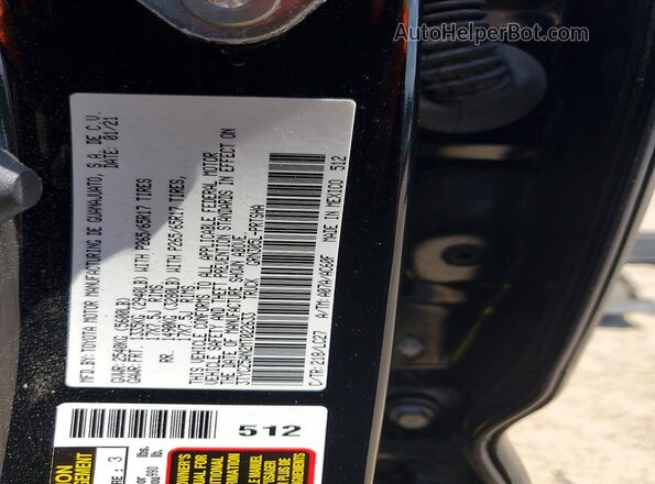3TYCZ5AN2MT022633 2021 TOYOTA TACOMA Black Вид підкапотного простору