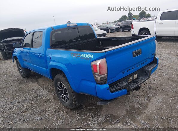 3TYCZ5AN3MT014721 2021 TOYOTA TACOMA Blue Задня ліва чверть