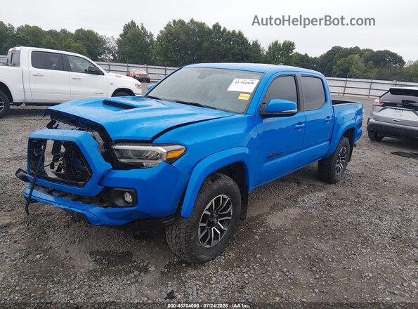 3TYCZ5AN3MT014721 2021 TOYOTA TACOMA Blue Передня ліва чверть
