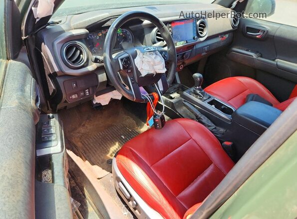 3TYCZ5AN3NT079490 2022 TOYOTA TACOMA Green Առջևի վահանակի տեսք
