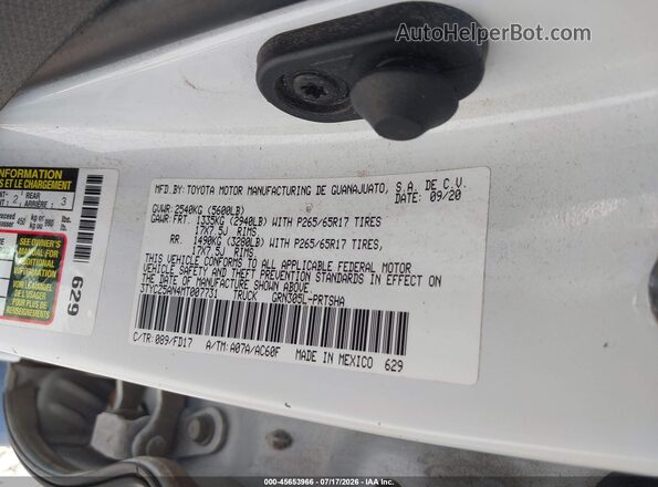 3TYCZ5AN4MT007731 2021 TOYOTA TACOMA White Շարժիչի բաժամունքի տեսք