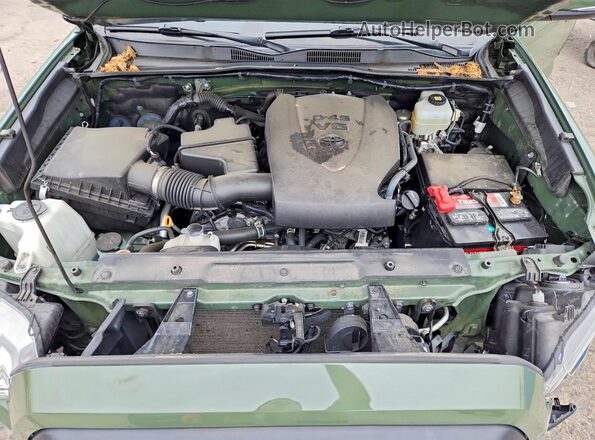 3TYCZ5AN4MT035156 2021 TOYOTA TACOMA Green Rear interior view