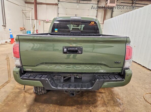 3TYCZ5AN4MT035156 2021 TOYOTA TACOMA Green Rear view