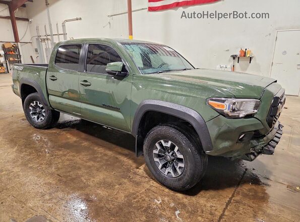 3TYCZ5AN4MT035156 2021 TOYOTA TACOMA Green Front right
