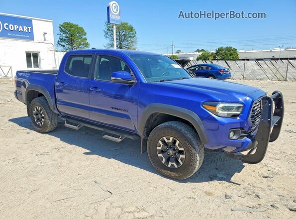 3TYCZ5AN4NT068725 2022 TOYOTA TACOMA Blue Przód prawy