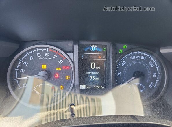 3TYCZ5AN6PT148000 2023 TOYOTA TACOMA Black Widok zestawu wskaźników
