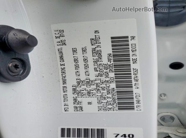 3TYCZ5AN8NT093904 2022 TOYOTA TACOMA White Widok komory silnika