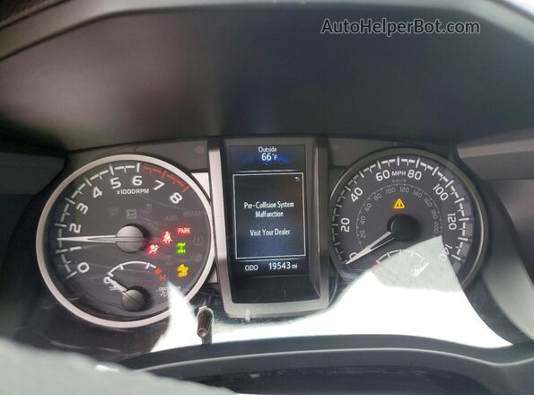 3TYCZ5AN8NT093904 2022 TOYOTA TACOMA White Widok zestawu wskaźników
