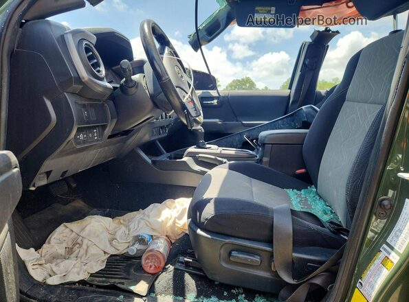 3TYCZ5ANXMT039907 2021 TOYOTA TACOMA Green Вид салону спереду