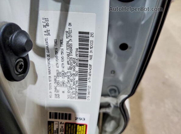 3TYDZ5BN7PT027446 2023 TOYOTA TACOMA White ძრავის განყოფილების ხედი