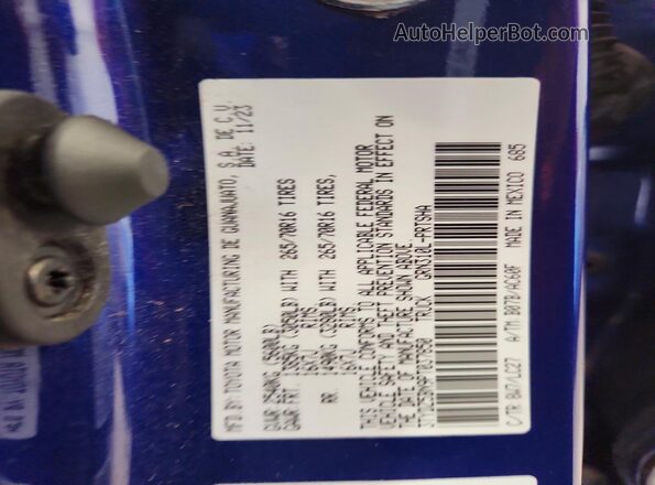 3TYDZ5BN9PT037850 2023 TOYOTA TACOMA Синий Вид подкапотного пространства