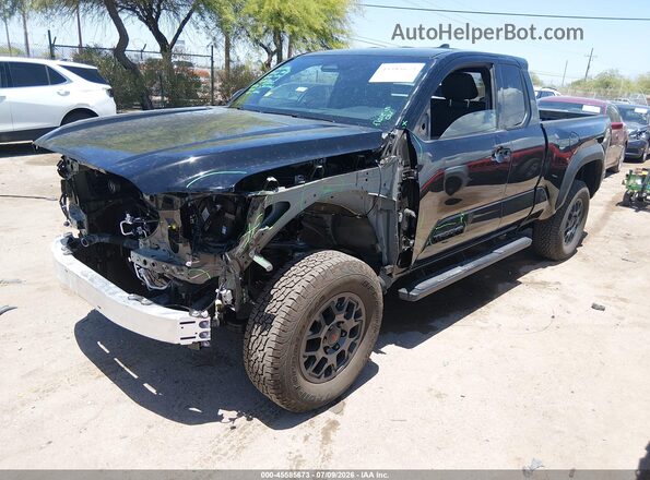 3TYJBAFN7ST021682 2025 TOYOTA TACOMA Black Առջևի ձախ երեք քառորդ տեսարան