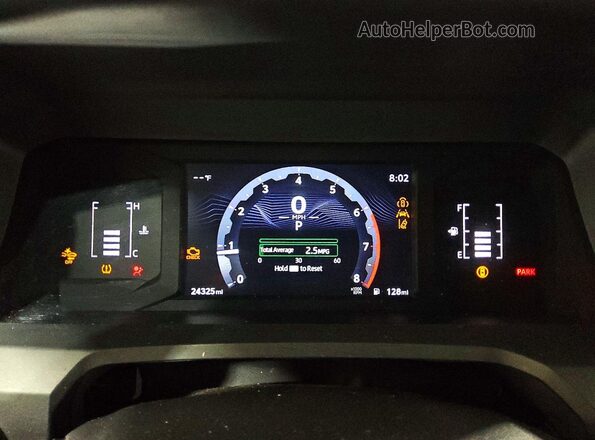 3TYJDAHN9RT007266 2024 TOYOTA TACOMA White Vista del cuadro de instrumentos