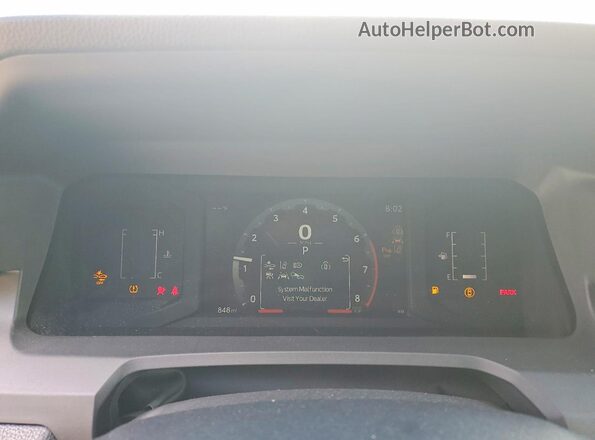 3TYJDAKN9TT026240 2026 TOYOTA TACOMA White Vista del cuadro de instrumentos