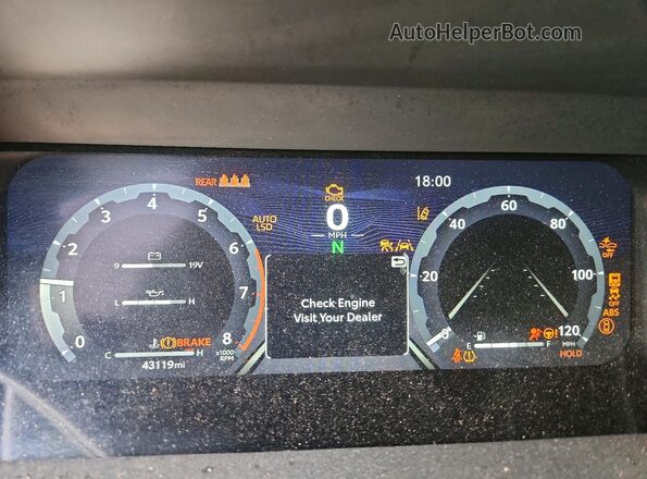 3TYKB5FN0ST017646 2025 TOYOTA TACOMA Silver ხელსაწყოთა პანელის ხედი