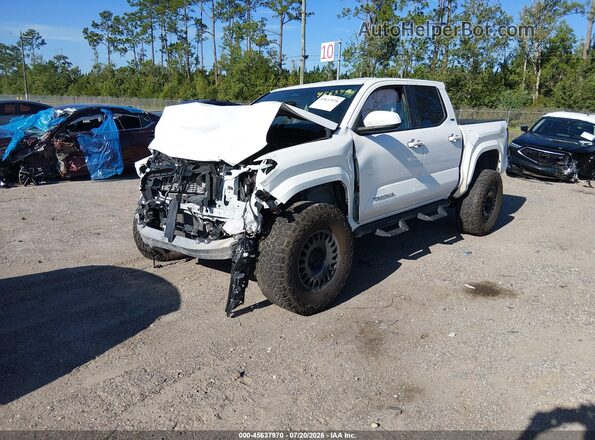 3TYKB5FN4RT000861 2024 TOYOTA TACOMA White Առջևի ձախ երեք քառորդ տեսարան
