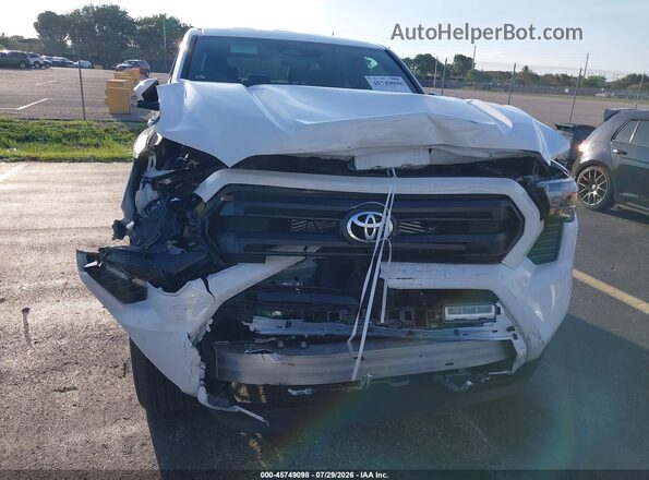 3TYKB5FN6ST025766 2025 TOYOTA TACOMA White Դիմացի տեսք