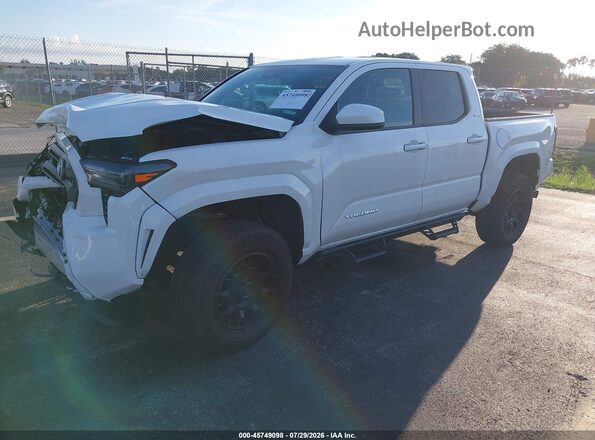 3TYKB5FN6ST025766 2025 TOYOTA TACOMA White Առջևի ձախ երեք քառորդ տեսարան