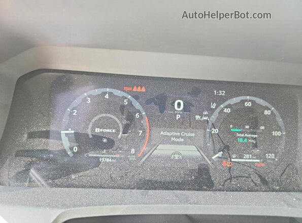 3TYKB5FN6ST030224 2025 TOYOTA TACOMA White Instrument cluster view