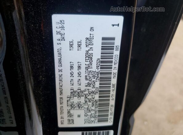 3TYKB5FN9ST028905 2025 TOYOTA TACOMA Black Engine compartment view