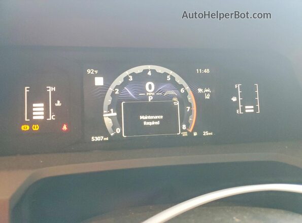 3TYKB5FN9ST028905 2025 TOYOTA TACOMA Black Instrument cluster view