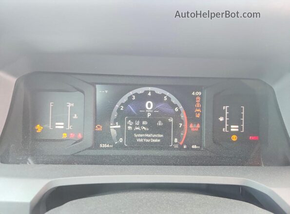 3TYKB5FNXST024815 2025 TOYOTA TACOMA Black Вид щитка приладів