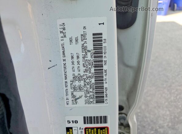 3TYKD5HN1RT009928 2024 TOYOTA TACOMA White Vista del compartimento del motor