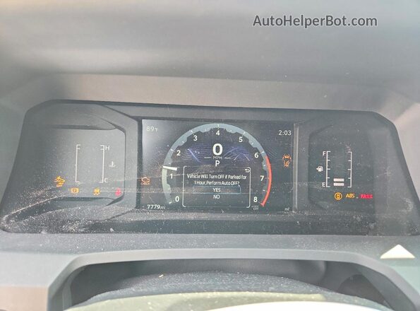 3TYKD5HN2ST021429 2025 TOYOTA TACOMA White ხელსაწყოთა პანელის ხედი