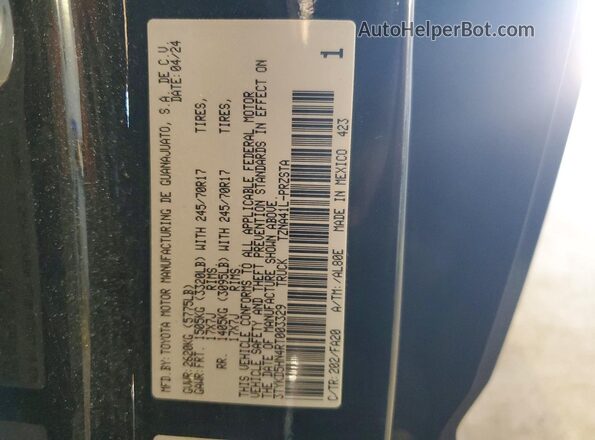 3TYKD5HN4RT003329 2024 TOYOTA TACOMA Black Вид підкапотного простору