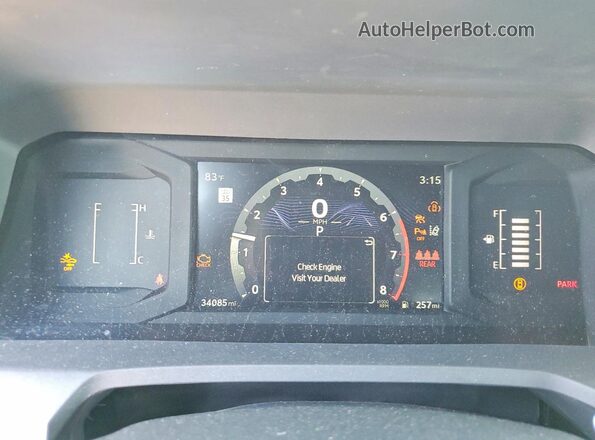 3TYKD5HN6RT008886 2024 TOYOTA TACOMA Silver Widok zestawu wskaźników