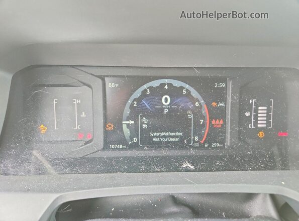 3TYKD5HN9ST037837 2025 TOYOTA TACOMA Charcoal Widok zestawu wskaźników