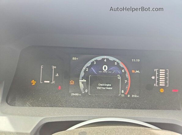 3TYKE5JN8RT028161 2024 TOYOTA TACOMA White Вид щитка приладів
