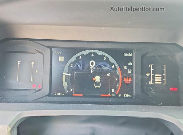 3TYLB5JN1ST079083 2025 TOYOTA TACOMA Red Вид щитка приладів