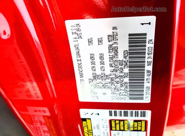 3TYLB5JN2RT048709 2024 TOYOTA TACOMA Red ძრავის განყოფილების ხედი