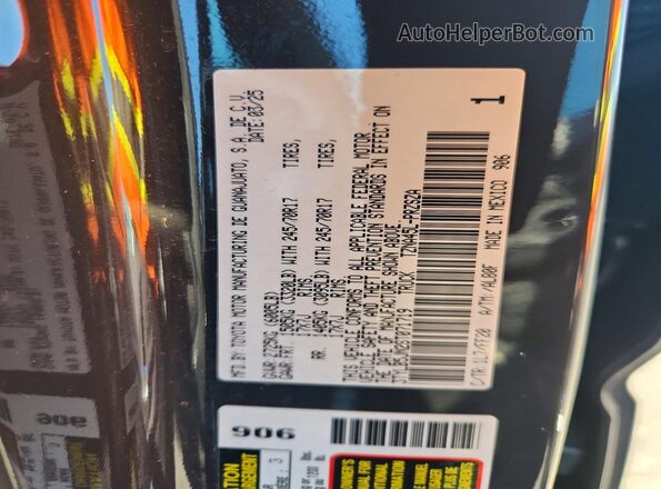 3TYLB5JN2ST071719 2025 TOYOTA TACOMA Угольный Вид наклейки с VIN-кодом