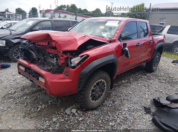 3TYLB5JN4RT021589 2024 TOYOTA TACOMA Red Առջևի ձախ երեք քառորդ տեսարան