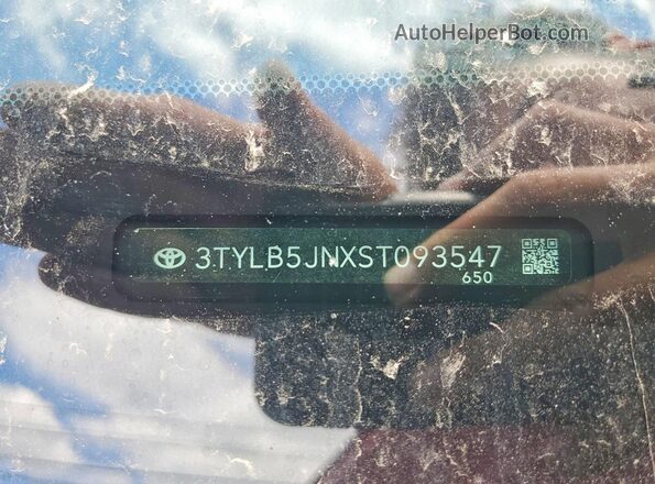 3TYLB5JNXST093547 2025 TOYOTA TACOMA Burgundy Вид наклейки з VIN-кодом