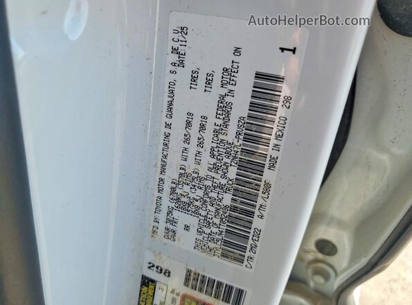 3TYLC5LN4TT052486 2026 TOYOTA TACOMA White Widok komory silnika