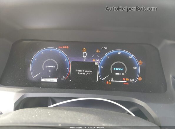 3TYLC5LN5ST044668 2025 TOYOTA TACOMA HYBRID White Widok tylnych siedzeń