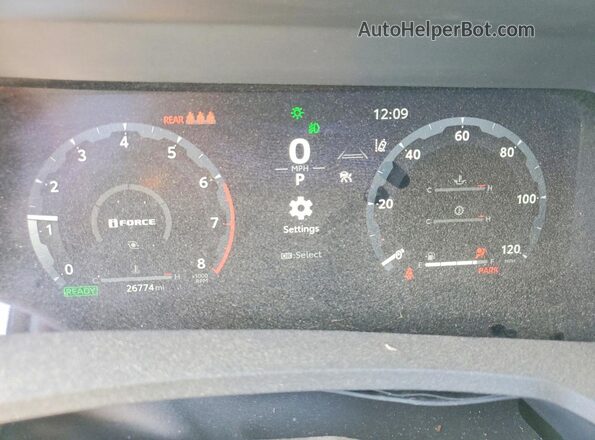 3TYLC5LNXST040244 2025 TOYOTA TACOMA White Вид щитка приладів