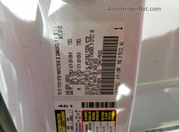 3TYLC5LNXST040244 2025 TOYOTA TACOMA White Вид підкапотного простору
