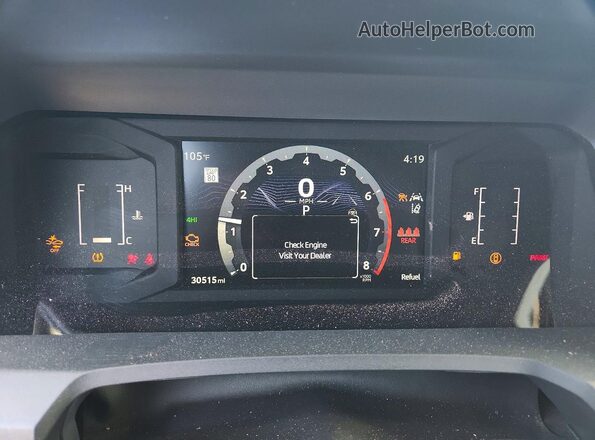 3TYLD5KN0RT008959 2024 TOYOTA TACOMA Gray Սարքավորումների վահանակի տեսք