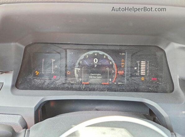 3TYLD5KN1TT023512 2026 TOYOTA TACOMA White ხელსაწყოთა პანელის ხედი