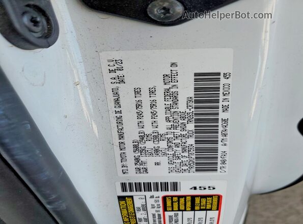 3TYRX5GN1PT075934 2023 TOYOTA TACOMA White Engine compartment view