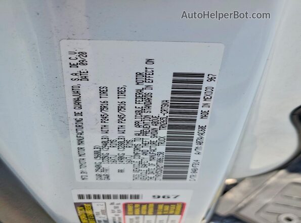3TYRX5GN2MT006150 2021 TOYOTA TACOMA Белый Вид подкапотного пространства