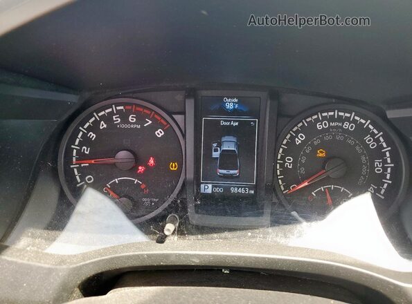 3TYRX5GN2NT053003 2022 TOYOTA TACOMA White Սարքավորումների վահանակի տեսք