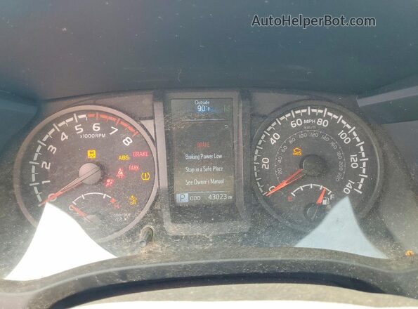 3TYRX5GN3MT018906 2021 TOYOTA TACOMA Белый Вид щитка приборов