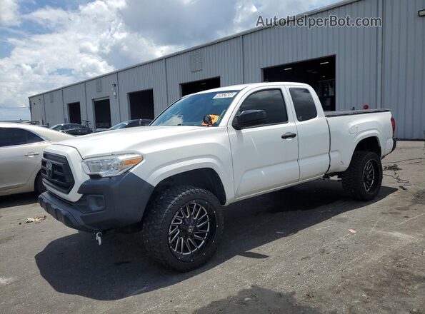 3TYRX5GN4LT002308 2020 TOYOTA TACOMA White VIN կոդի պիտակի տեսք