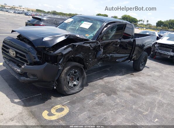 3TYRX5GN4LT003748 2020 TOYOTA TACOMA Black Առջևի ձախ երեք քառորդ տեսարան